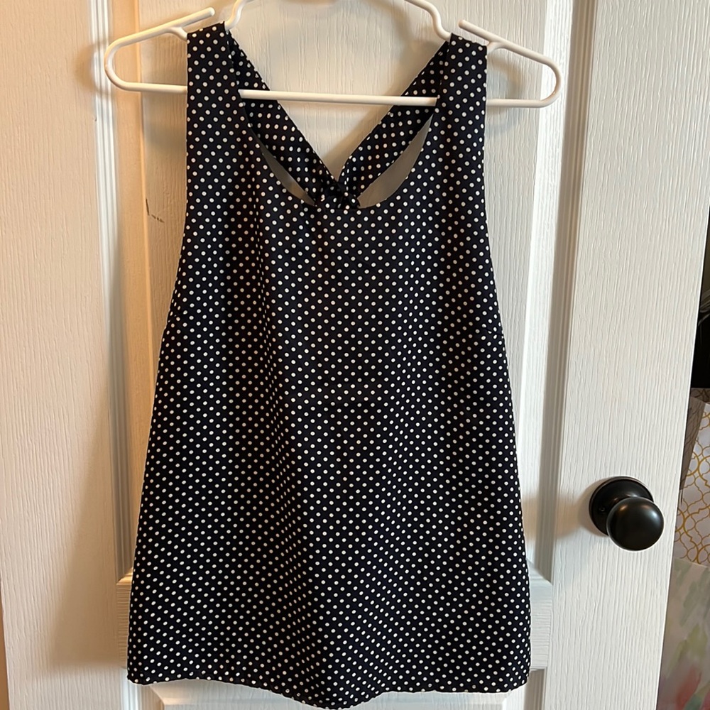 Stitch Fix Pixley Polka Dot Bow Back Top